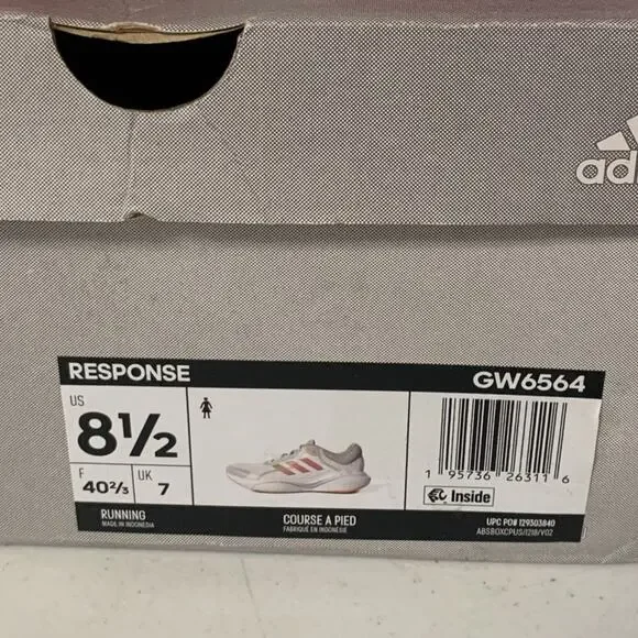 adidas Women's Size 8.5 Response Solar Running Shoe, White - Picture 10 of 10